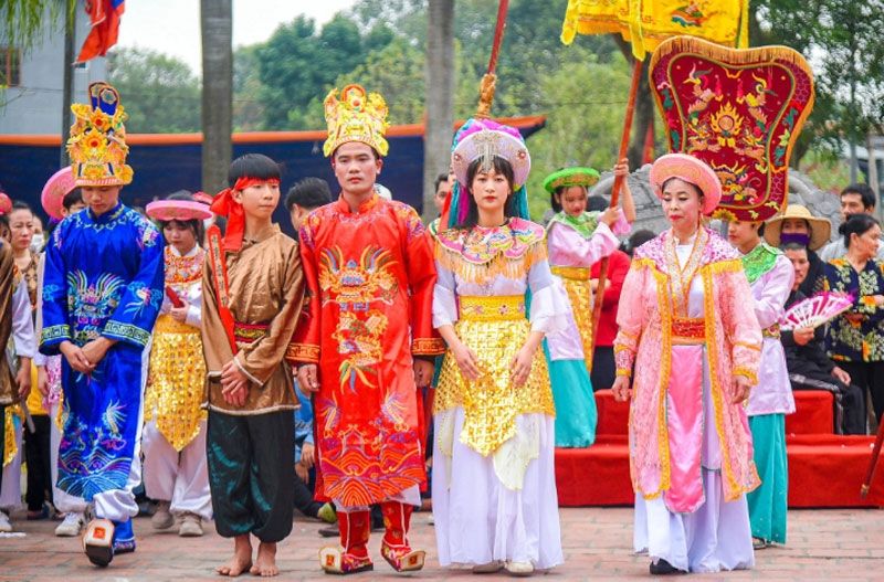 Tôn vinh giá trị lịch sử Lễ hội kén rể Đường Yên