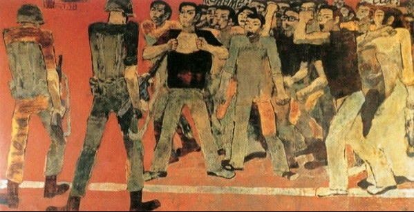 Tranh "Thanh niên thành đồng" - Khí phách một thế hệ