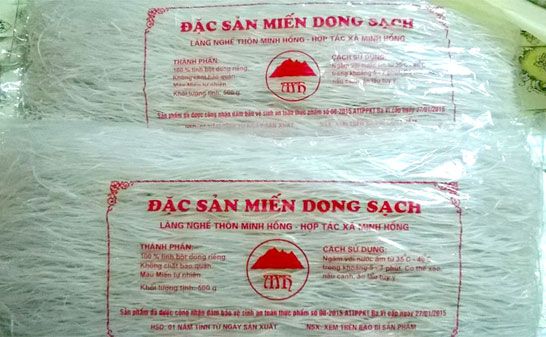 Làng nghề chế biến tinh bột sắn thôn Minh Hồng