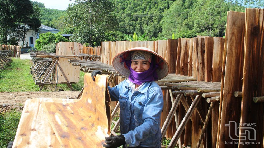 Làng nghề chế biến lâm sản thôn Trung